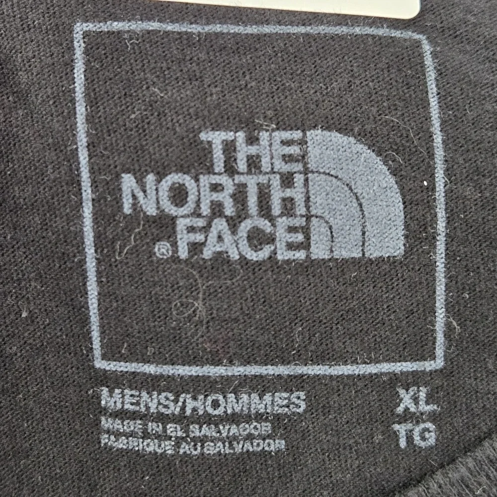 The North Face‎ Men Shirt XL Black Graphic Print Leaves Logo Long Sleeve